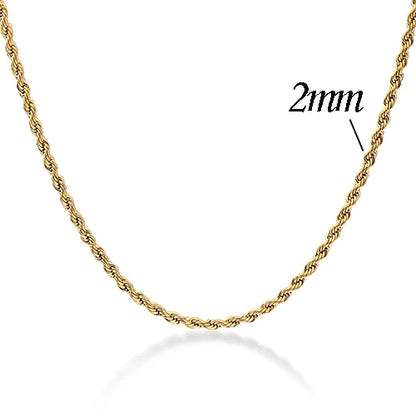 NIBA 316L Stainless Steel Gold-color Round Ball Pendant Necklace Link Chain Necklace Fashion Jewelry For Women or Men