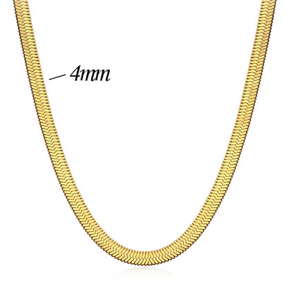 NIBA 316L Stainless Steel Gold-color Round Ball Pendant Necklace Link Chain Necklace Fashion Jewelry For Women or Men